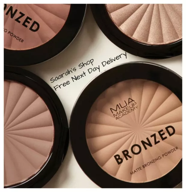 MUA Makeup Bronzed Matte Bronzing Solar Pressed Powder Contour Buildable Sunkiss