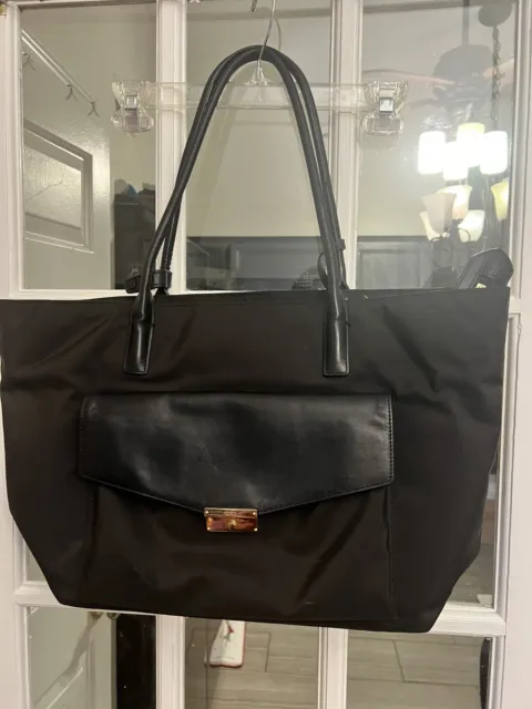 TUMI Black Nylon/Leather LARKIN Tanya Large Tote Bag Computer Bag