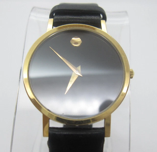 Women's Movado Swiss Quartz WR Analog 32mm Dial Museum Round Swiss Watch (E424)