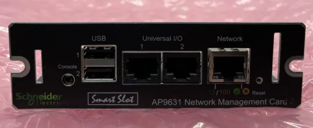 Apc Smart Slot Ap9631 Ups Network Management Card