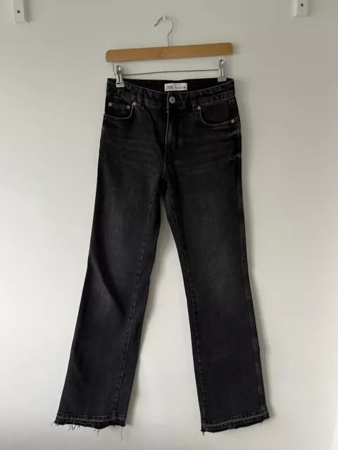 Jeans neri altipiani Zara - casual alla moda taglia 6 UK - EUR 34