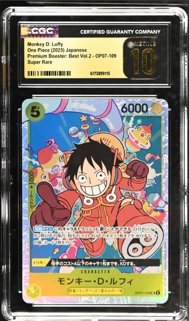 CGC PRISTINE PSA10 or Higher Luffy P 041 Promo a1003 From JAPAN