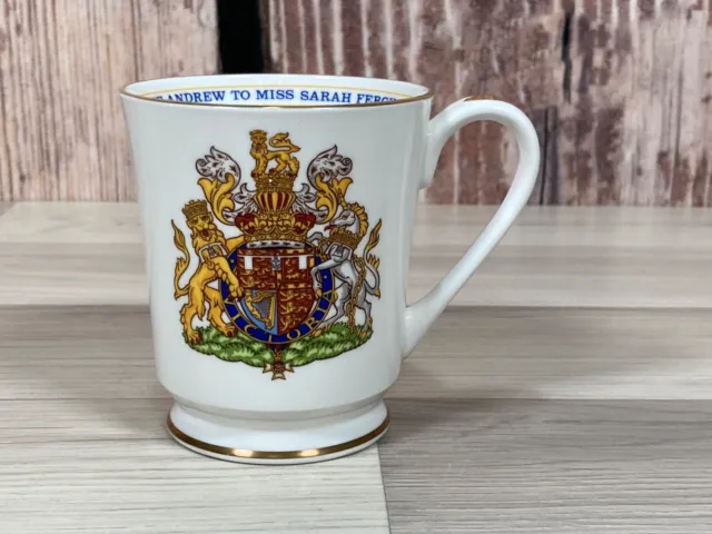 Anysley Commemorative Mug Marriage of Prince Andrew & Sarah Ferguson 1986