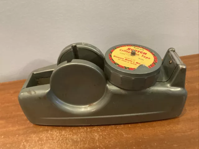 Vintage Scotch Cellophane Tape Dispenser Minnesota Mining Manufacturing USA MADE