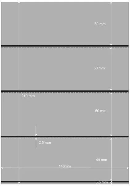 PRINZ Premium Steckkarten, 148 x 210 mm, 4-Streifen, 50 Stück