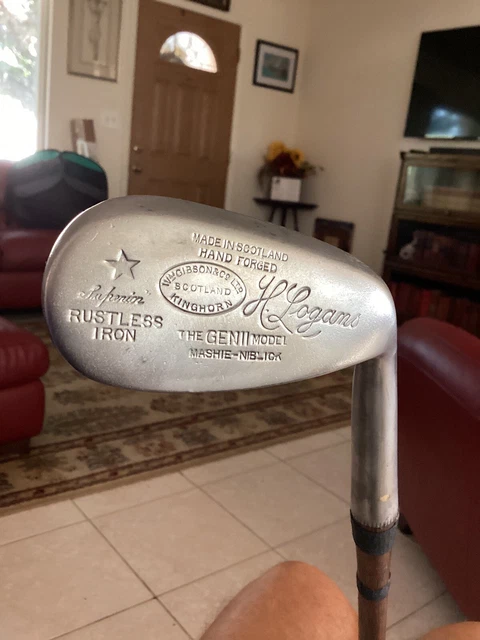 Fer De Golf MacGregor Mashie Niblick 47* – Gauche – Manche Bois – Vintage