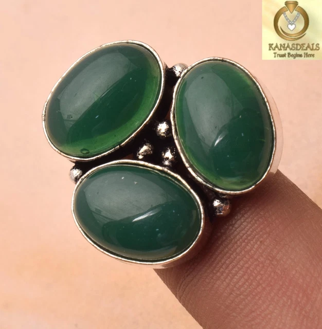 Green Onyx Plated Ring Jewellery Sale 8.0 GM Discount @1.49-42565