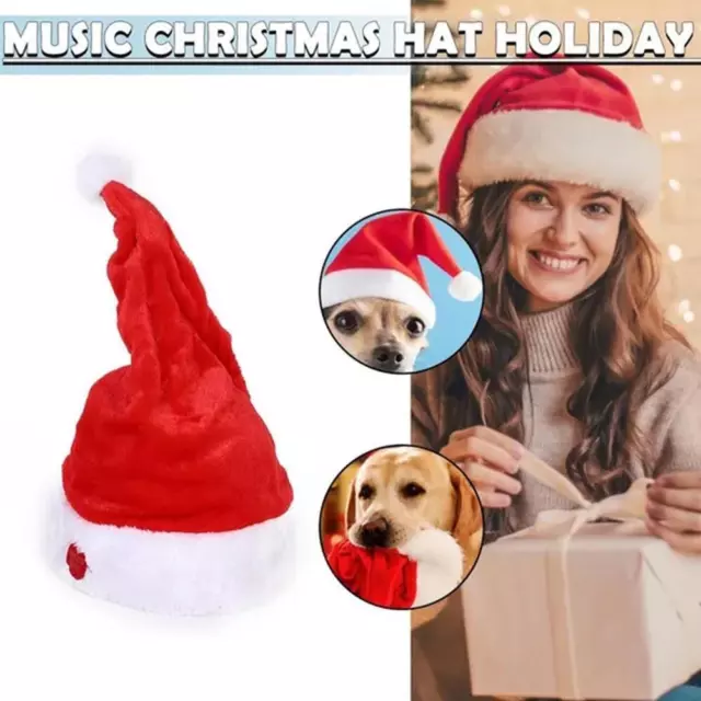 Dancing Santa Christmas Xmas Hat Mas Hat Novelty Singing Moving Funny Kids Toy