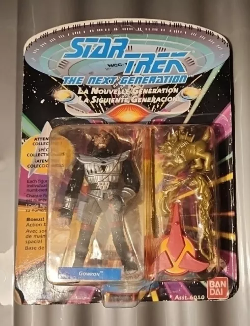 1992 Star Trek The Next Generation Gowron Klingon Playmates Action Figure MOC