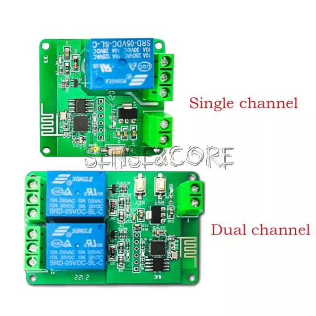 1/2 Channel DC 5V Relay Module ESP8266 ESP-01 WIFI Wireless Board IOT Smart Home