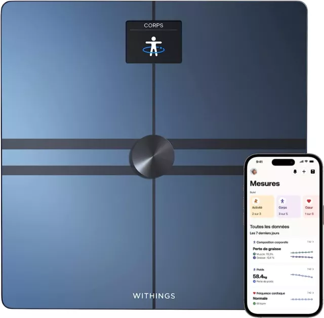 Balance connectée Body Comp Noire