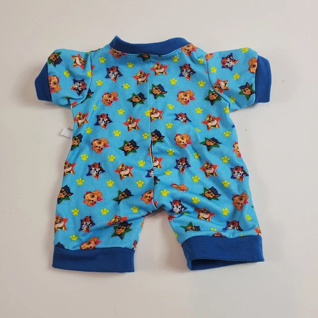 Build A Bear Paw Patrol One Piece Blue Pajamas Romper