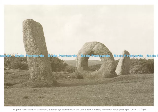 D178982 Cornwall. This Great Holed Stone is Men an Tol. a Bronze Age Monument at