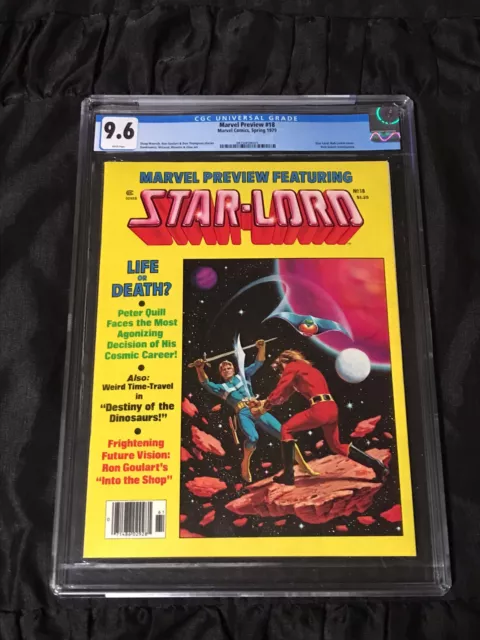 1979 Marvel Preview #18 CGC 9.6 NM+ w/ White Pages Early Star-Lord Tales!