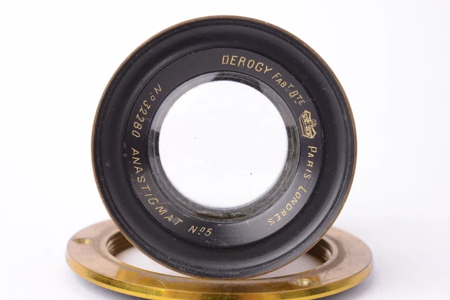 Objectif Photo Ancien Derogy N°3 - Laiton - Pièce Antique Pour Appareil