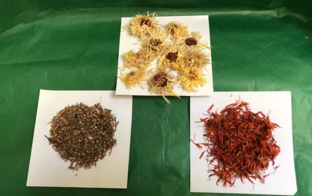 25g getrocknete Blütenblätter Blumen Ringelblume Distelheide für Kerze Seife Bad Handwerk