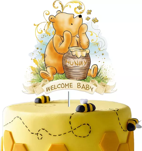 WINNIE THE POOH BABIES Party Edible Cake topper image