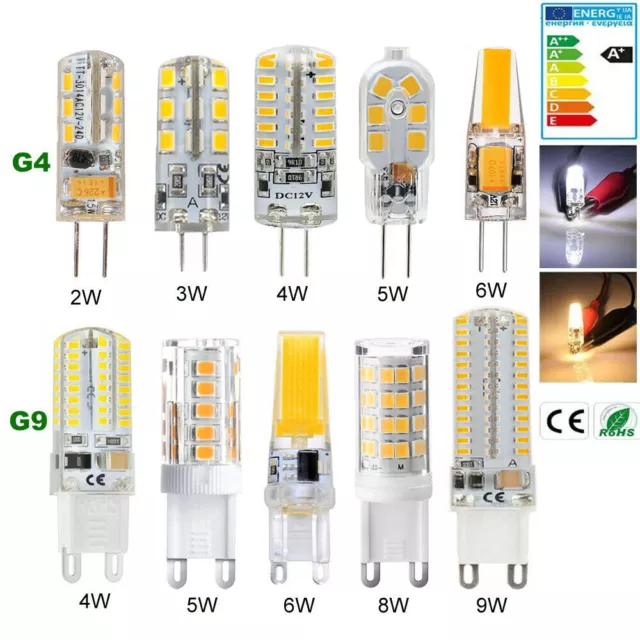 G4 G9 LED lampe 2W 3W 4W 5W 6W 8W 9W Stiftsockel Leuchtmittel DC 12V AC 220V COB