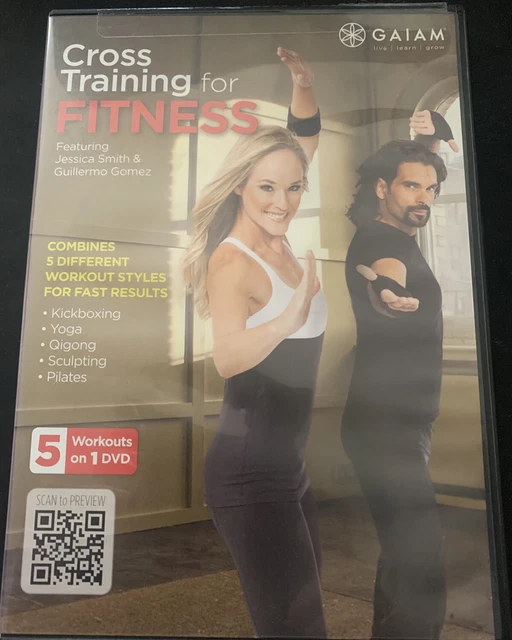 Cross training for fitness women dvd 5 Different Workouts Kickboxing, Yoga, More