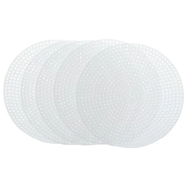 11.5cm/4.5in Plastic Canvas Round Embroidery  Embroidery Plastic Canvas Craft