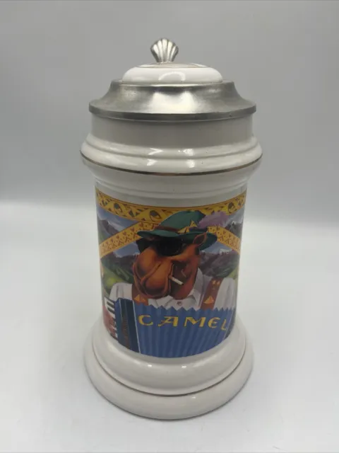 Joe Camel Stein  Collector's Camel Cigarettes Series Pewter lid 1994