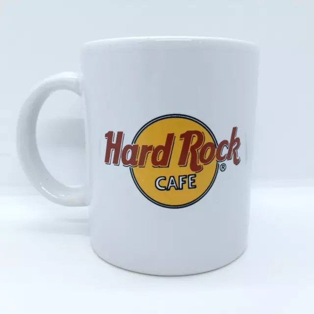 Hard Rock Cafe White Drinking Coffee Mug Cup Classic Logo