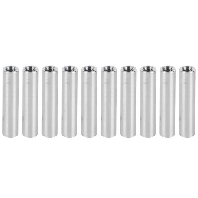 10Pcs Aluminum Alloy Column Round Female Thread Standoff Spacer Support Fast CAD