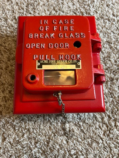 Aceme Fire Alarm Inbuilding Pull Station. Fire Memorbelia!