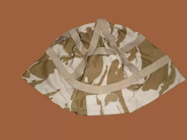 Genuine British Military Helmet Cover Mk6 Desert Camouflage Nato Surplus