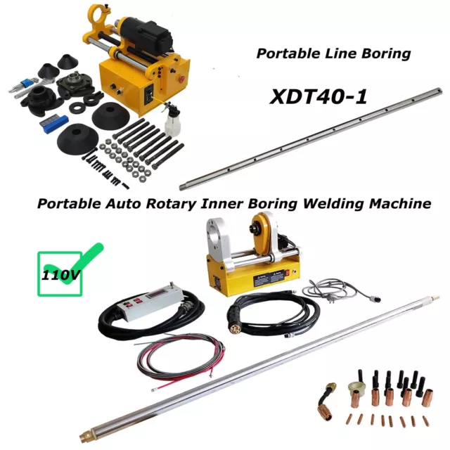 XDT40-1 Portable Line Boring Machine+Auto Rotary Inner Boring Welding Machine