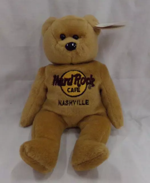 Hard Rock Café Nashville Isaac Beara Brown Plush Teddybear ~ Bear w/tag