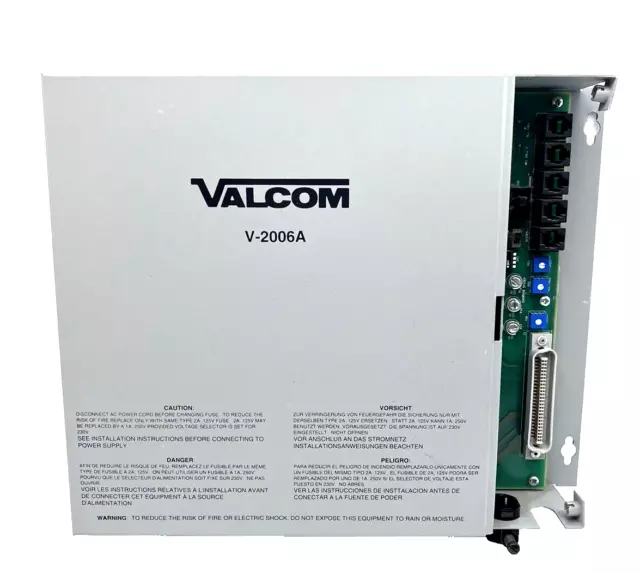 Valcom V-2006A 6 Zone One-Way Page Control Unit PARTS * READ