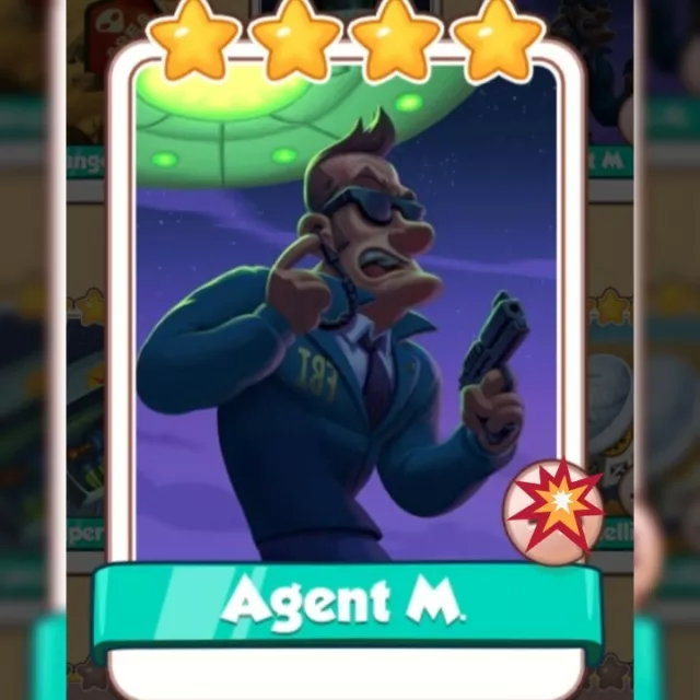 Agent M *** Coin Master Game Card.  Get Card Immediately.