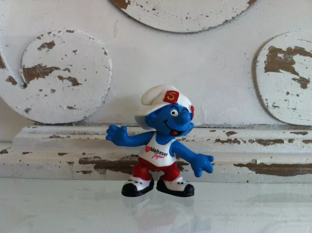 Puffo TEKNO Pubblicitario Malteser anno 1995 nuovo - TEKNO Smurf Malteser