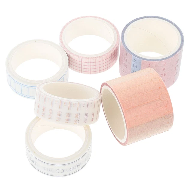 6 rollos Timeline Cinta Pegatina Papel Japonés Para Tarjetas