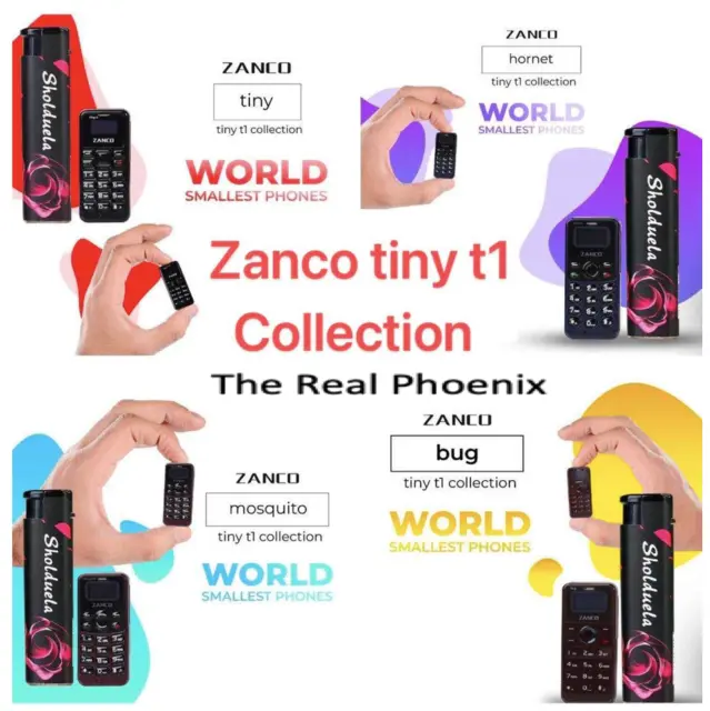 ZANCO Small Phone Smartest Mobile Bug Hornet T1 Collection VoiceChanger Unlocked