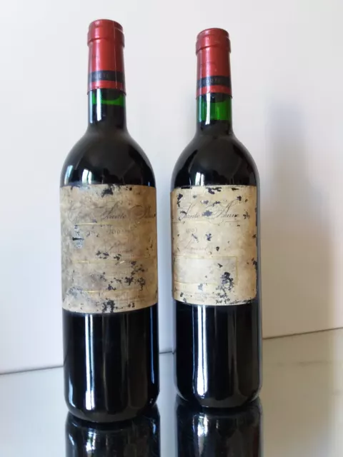 2 bouteilles du Clos Sainte-Anne Pomerol 2003 Vignobles Armand Moueix