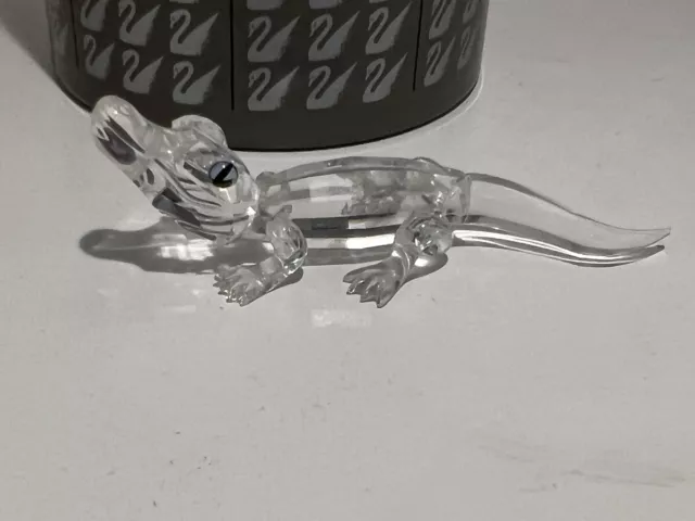 Swarovski Figur 221629 Krokodil 8,5 cm. Ovp und Zertifikat. Top Zustand