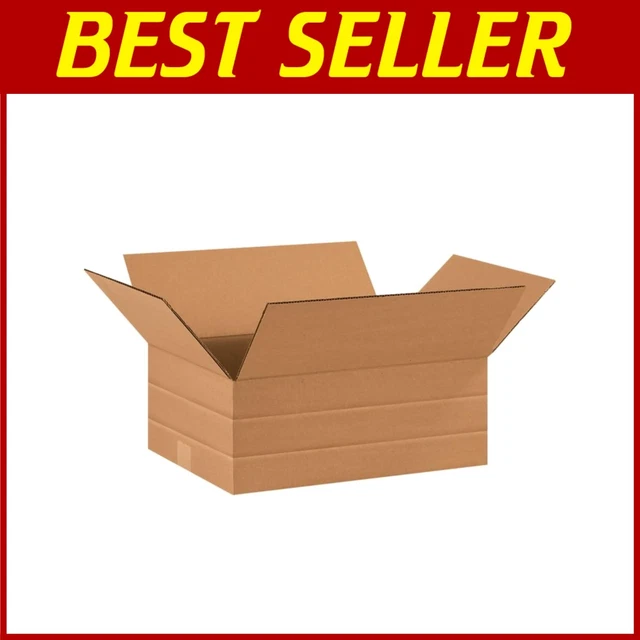 Aviditi White Literature Mailing Boxes 9x6x4 Inches - Pack Of 50, Crush-Proof Shipping Boxes