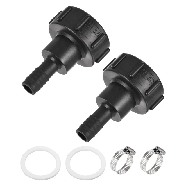 IBC Réservoir Tuyau Adaptateur 60mm Filetage à 19mm Connecteur Raccord Paquet 2