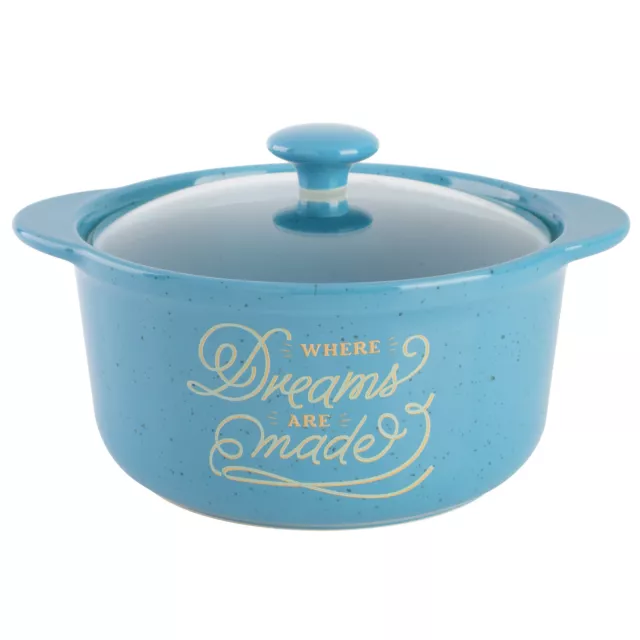 Home Where Dreams Are Made Blue 2.3-Quart Stoneware Casserole by Miranda Lambert