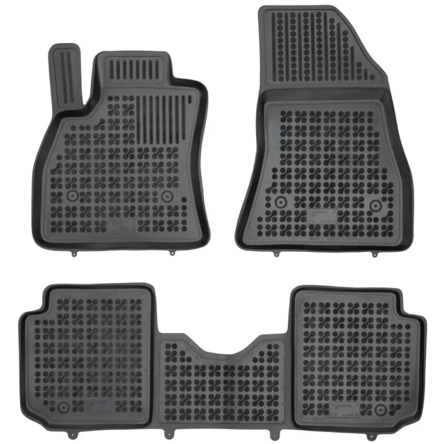 Gomma Tappetini Auto Rezaw-Plast per Fiat 500L 2012-2022 set di tappeti per pavi