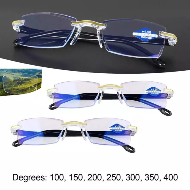 Intelligente Zoom-Lesebrille, progressiver Multifokus, Anti-Blue-Ray, m Compute