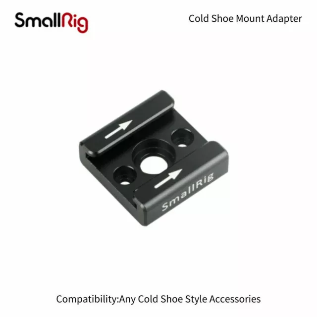 SmallRig Cold Shoe Mount Adapter with 1/4’’ Thread Hole for Camcorder – 1241