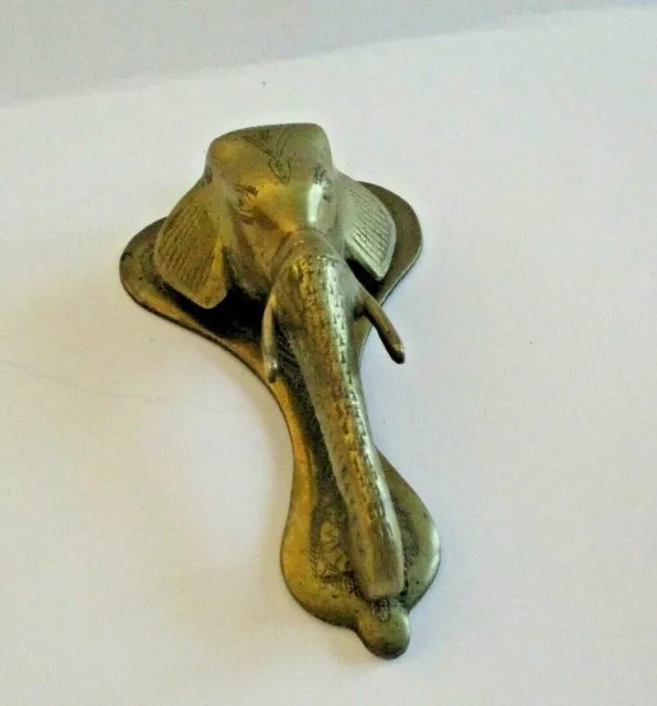 Solid Handcrafted Brass Elephant Door Knocker