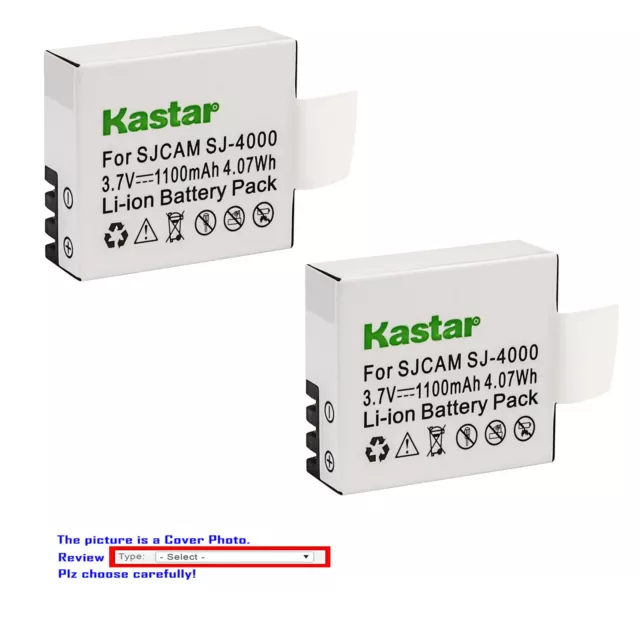 Kastar Replacement Battery for SJCAM SJ4000B SJ4000 & SJCAM SJ9000 Camera