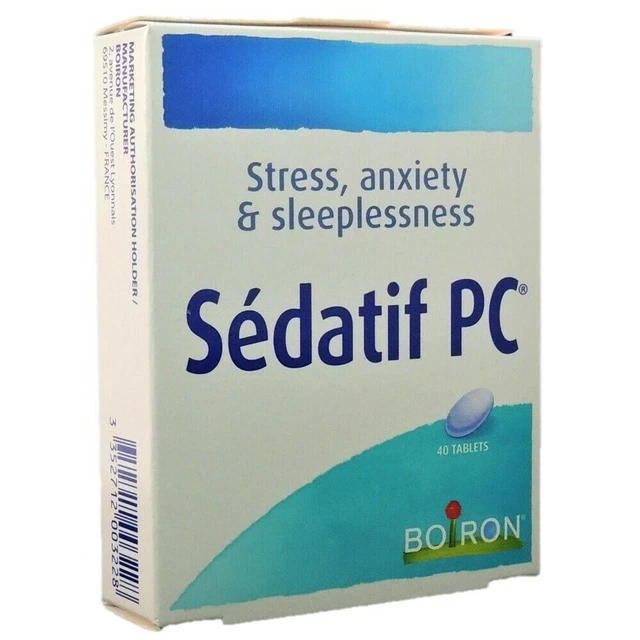 Boiron Sedatif PC natürliche homöopathische Linderung für Stress & Angst 40 Tabletten