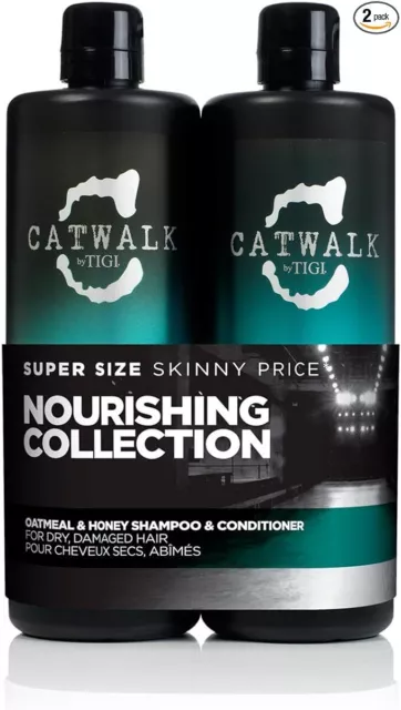 Catwalk by TIGI - Oatmeal & Honey Nourish Shampoo and Conditioner Set -2x750 ml