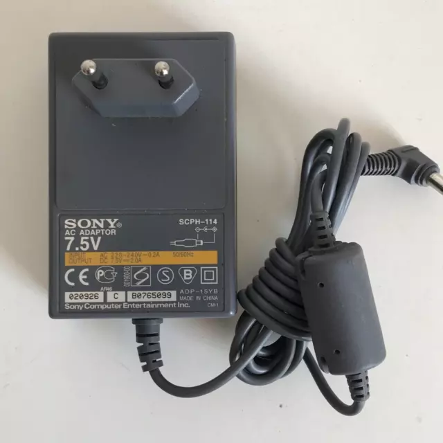 Sony Playstation 1 AC Adapter 7.5V SCHP-114 PS1 Genuine Computer Power Cable