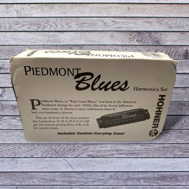 Hohner Piedmont Blues Harmonica Set 7-piece with Case